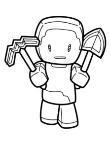 personajes minecraft para colorear