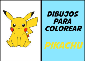 Pikachu para Colorear : Dibujos para imprimir (PDF) pikachu para colorear
