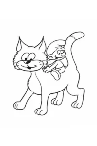 pitufos para colorear