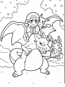 pokemon charizard para colorear