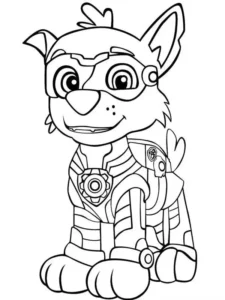rocky para colorear