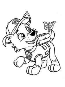 rocky patrulla canina dibujo