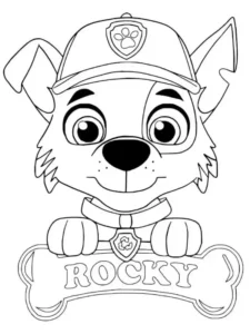 rocky patrulla canina dibujo