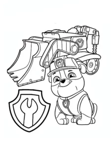rubble patrulla canina dibujo