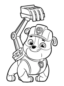 rubble patrulla canina dibujo