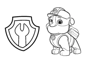 rubble patrulla canina dibujo