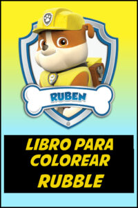 rubble patrulla canina para colorear