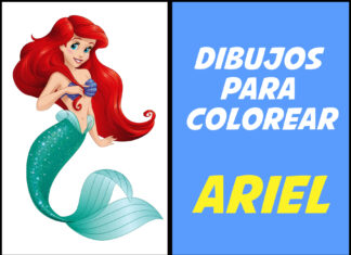 La Sirenita para Colorear : Dibujos para imprimir (PDF) sireneta para colorear