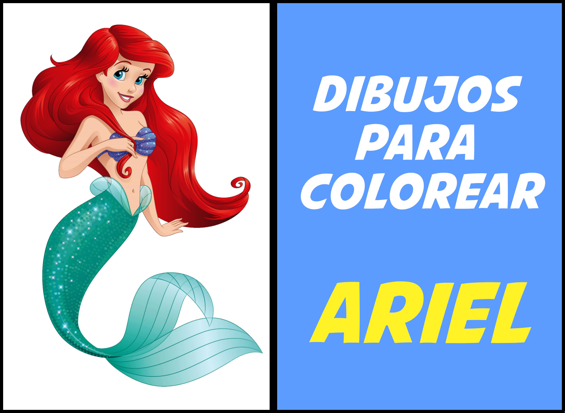 sireneta para colorear