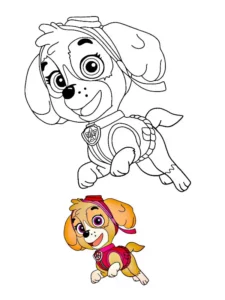 skye para colorear