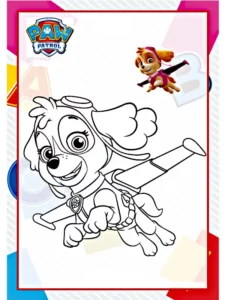 skye patrulla canina dibujo
