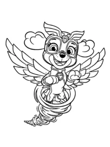 skye patrulla canina dibujo