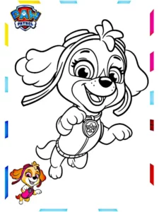 skye patrulla canina dibujo