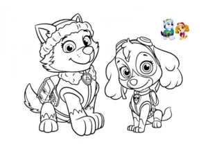 skye patrulla canina dibujo