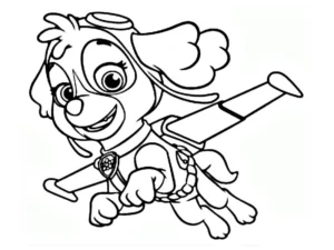 skye patrulla canina dibujo