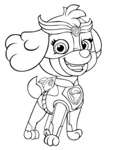 skye patrulla canina para colorear