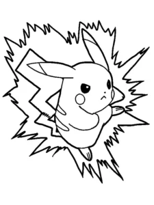 tierno pikachu dibujo