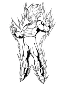 vegeta dibujo
