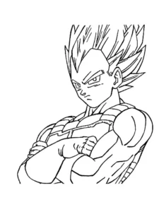 vegeta dibujo