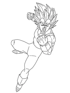 vegeta para colorear