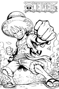 dibujos de luffy