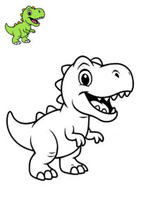dino para colorear