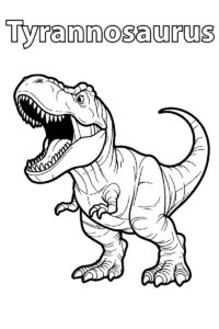 tiranosaurio rex para colorear