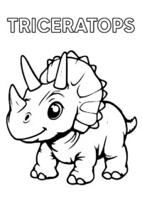triceratops para colorear