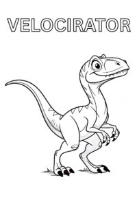 velociraptor para colorear
