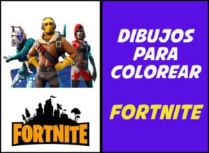 dibujos de videojuegos : fortnite para colorear