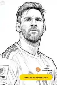colorear messi