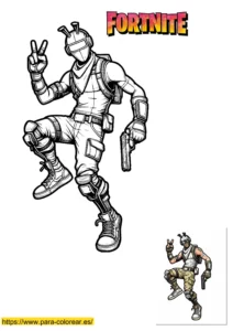 dibujo de fortnite para colorear dibujo de fortnite para colorear