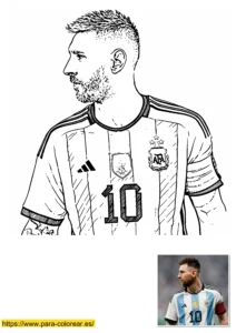 dibujo messi