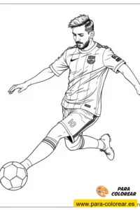 dibujo messi para colorear