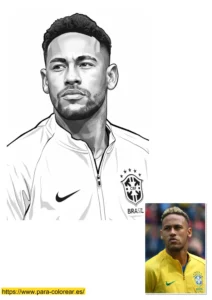 dibujo neymar