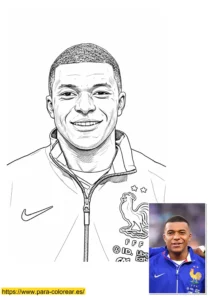 dibujos de mbappé