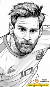 dibujos de messi