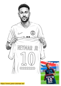 dibujos de neymar