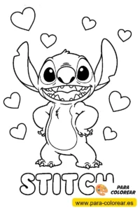 dibujos faciles de stitch