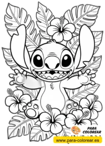 dibujos faciles y bonitos de stitch