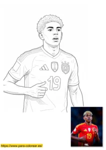 dibujos lamine yamal