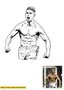 dibujos para colorear de cristiano ronaldo
