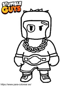 dibujos para colorear stumble guys personajes