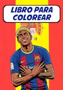 libro para colorear lamine yamal