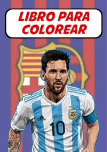 libro para colorear lionel messi