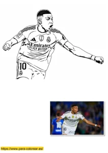 mbappe colorear