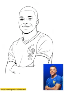 mbappe dibujos