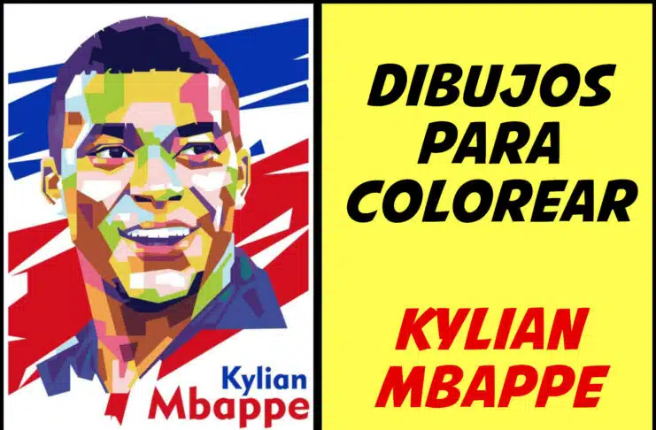Mbappe para colorear : 20 Dibujos para imprimir mbappé para colorear