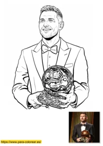 messi colorear