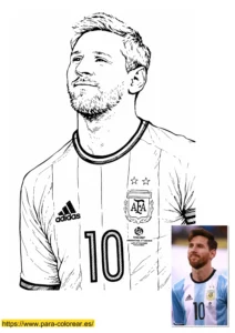 messi dibujo
